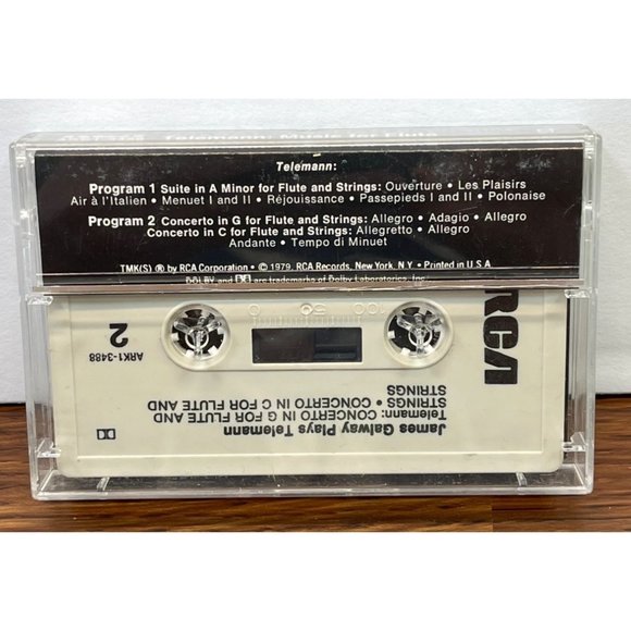 James Galway Plays Teleman Cassette Tape I Solisti Di Zagreb A Minor Flute 1979 - Picture 3 of 4